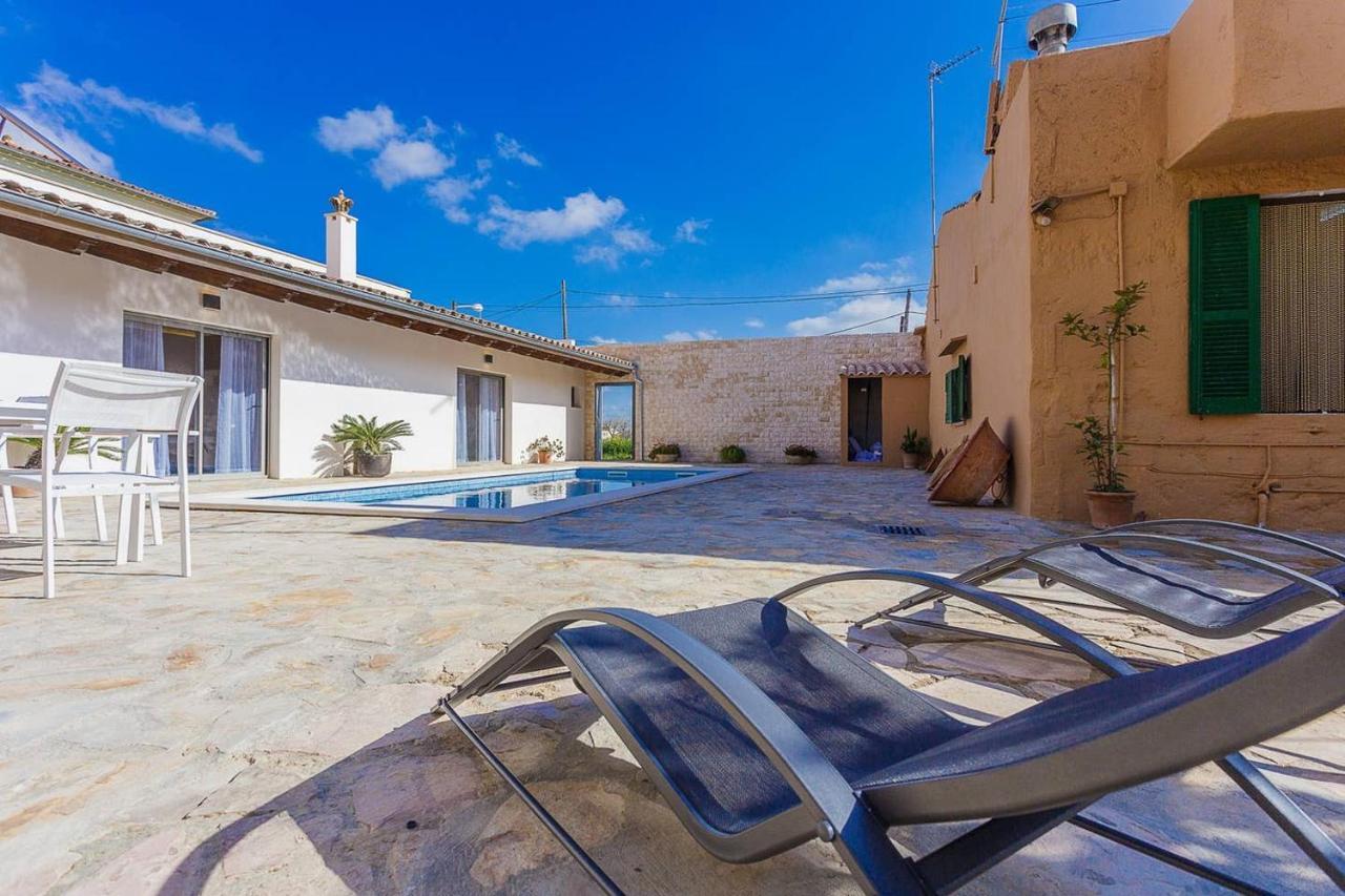 Ca Na Pessina,Con Piscina Privada Villa Sa Pobla Eksteriør billede